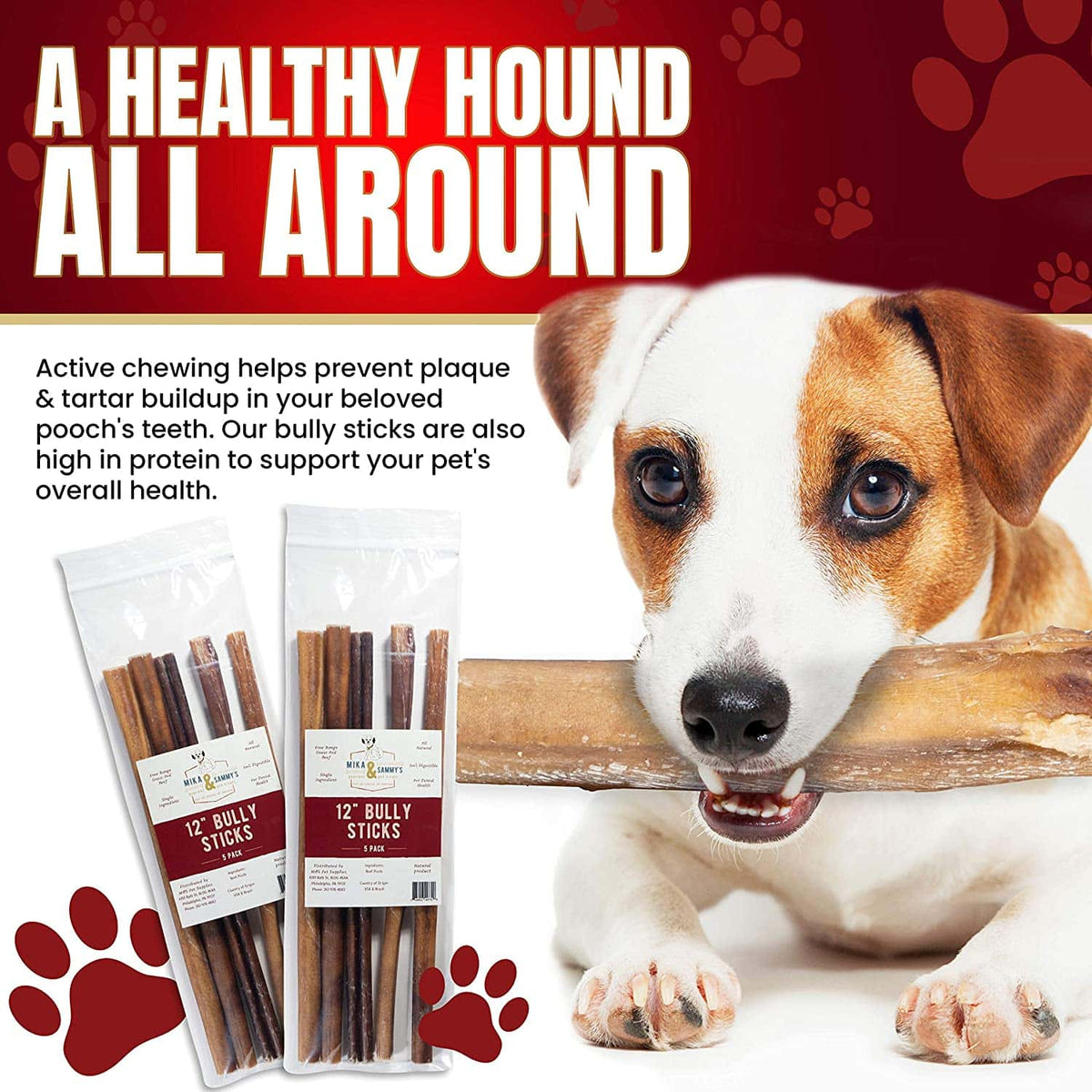 Jumbo Smoked Bully Stick Dog Chews product image 7