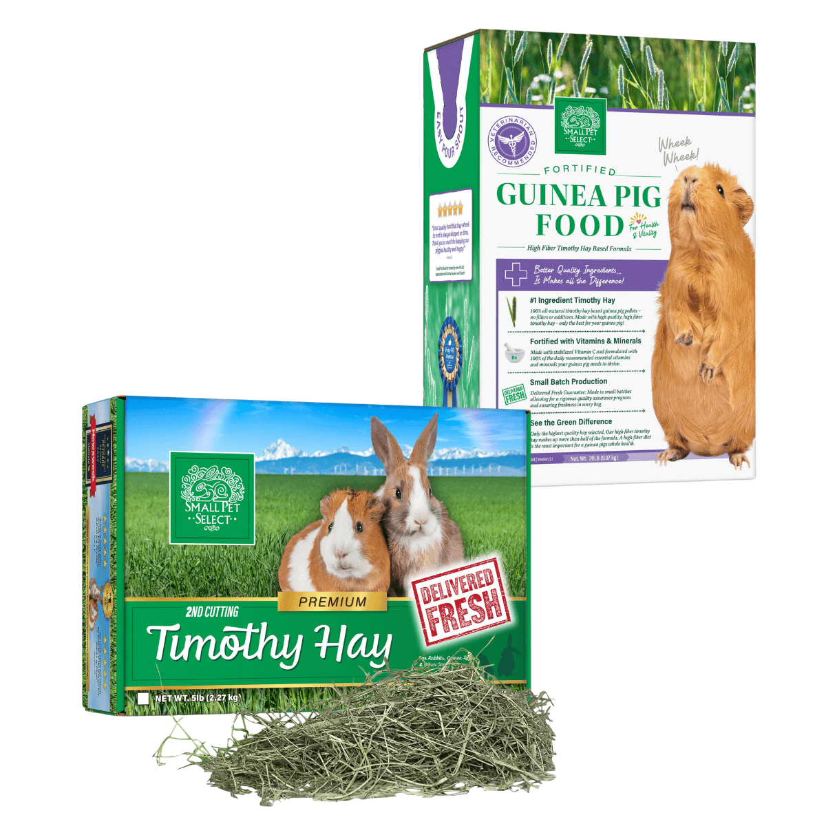 Timothy Hay and Guinea Pig Pellet Bundle product image 1