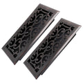 Floor Vent Register Cover 4x10 Inch Walkable Steel Decorative Air Vent Grille Adjustable for Entryways, Bedrooms and Living Spaces