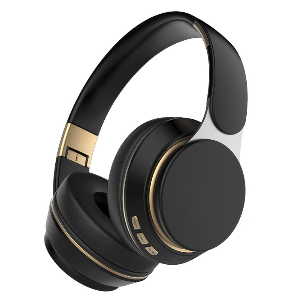 Foldable Wireless Over-Ear Headphones with FM Radio, TF Card Playback, 3.5mm AUX, Microphone and Six Colors