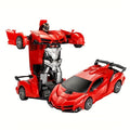 Transforming RC Car for Kids 1:18 Scale, One-Button Deformation Robot Remote Control Stunt Car