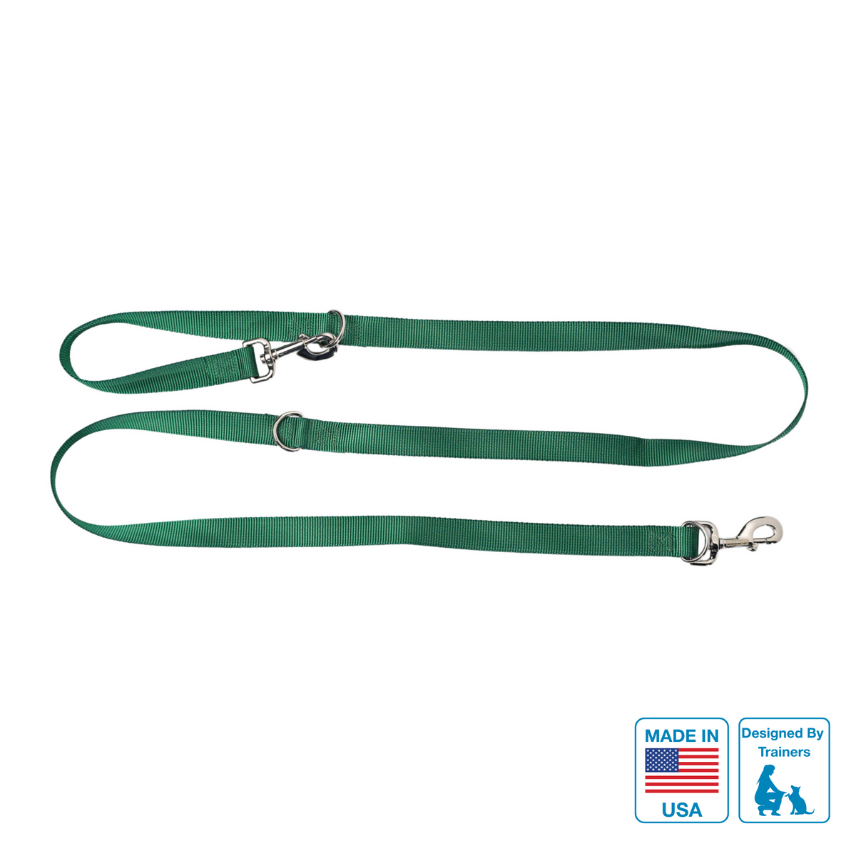 Multi-Function Dog Leash Small/Medium / Hunter Green