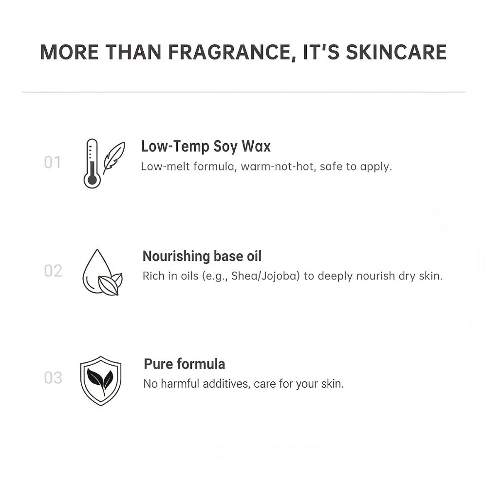 Luxury Soy Wax Candle 2-in-1 Massage Body Oil Essential Oil 20+ Scents 1pc 2pcs 6pcs Warm Moisturizing Lotion Spa Nail Salon Wedding