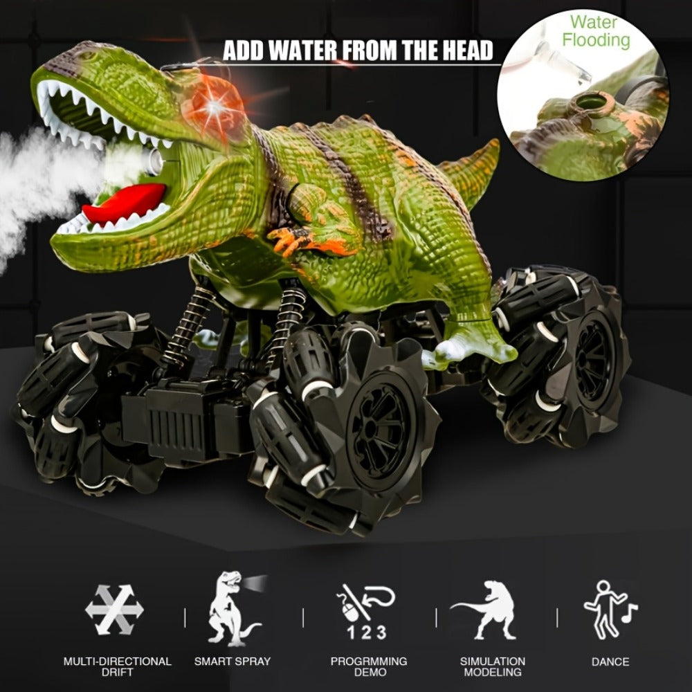 Monster Stunt RC Car with LED Lights Sound & Mist Spray – 360° Drift Remote Control Monster Truck, All-Terrain Indoor Outdoor Toy for Boys
