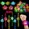 Light Up Fidget Spinner Bracelets Bulk 30 Pack with the Listed Color, Size or Set Options for Everyday Carry