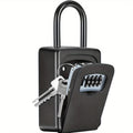 Wall-Mounted Key Lock Box with Resettable Password – Outdoor Key Safe Box, Security Lock Box for Home Garage Garden Office Store
