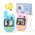 Kids Video Walkie Talkies 2 Pack with Video Call, Voice Changer & Dual Camera, Long Range Outdoor Toy