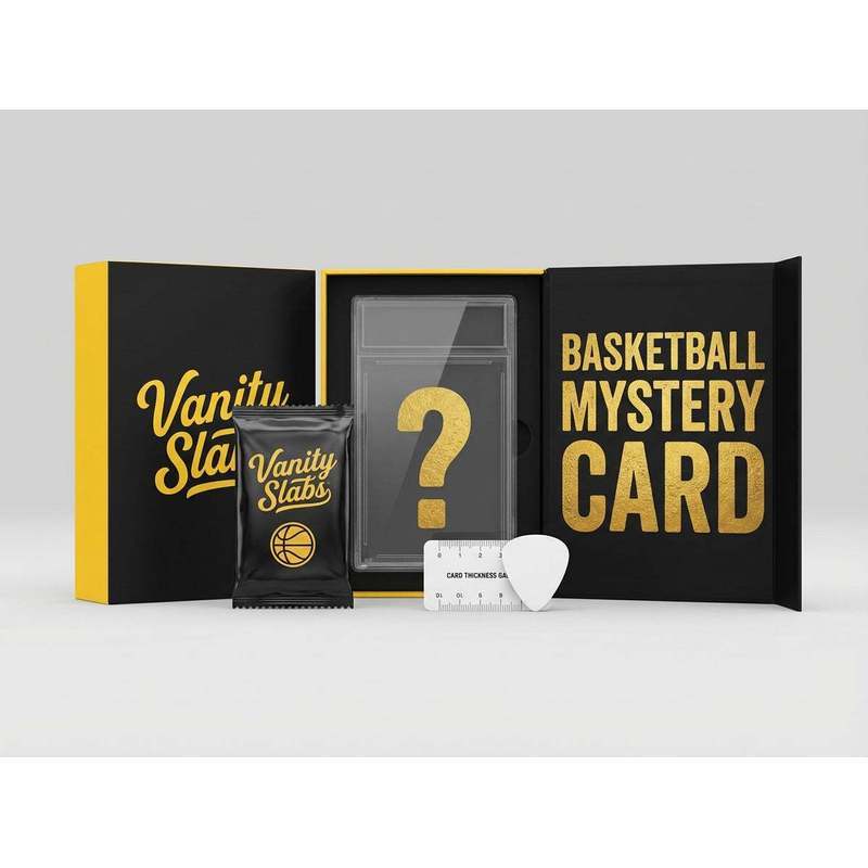 Basketball Random Card in Vanity Slab Display – Mystery Collectible with Rookies, Stars, Inserts & Signature-Style Cards | Panini & Topps |