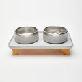 Elevated Pet Slow Feeder and Bowl Set Slate (Light Gray) / Small (1-2 Cups) / 3 inches