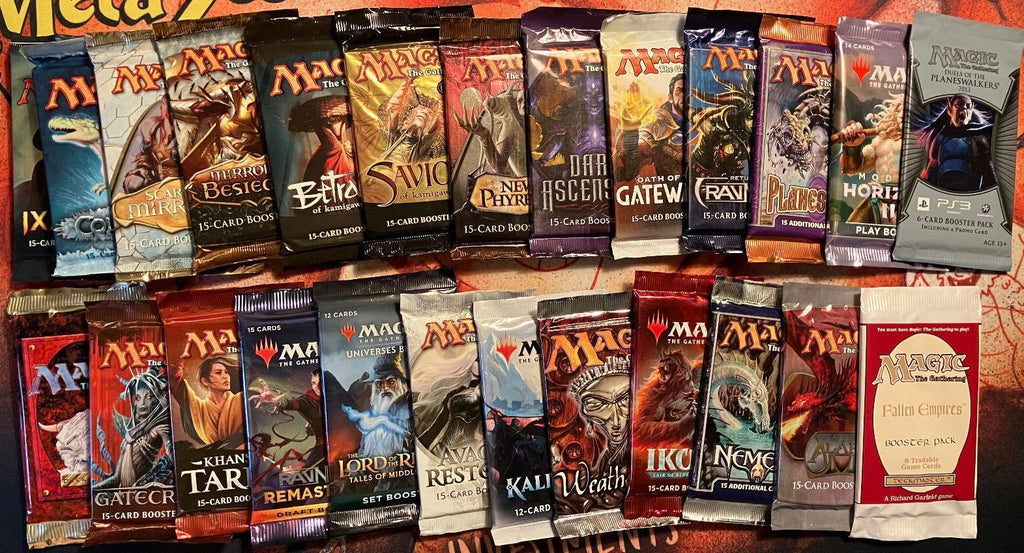 Magic The Gathering 4-Pack Assorted Booster Bundle, 4 Random Sealed MTG Booster Packs Multi-Set Variety