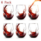 Twist Cocktail Glass Drinkware Set, 400ml Curved Cups in 2, 4 or 6-Piece Options for Home Bar and Table Service