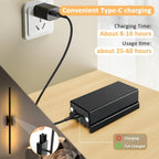 Cordless Two-Piece LED Wall Light Bar Set with Remote, 3000–6000K Range and 31-Inch Black Fixtures
