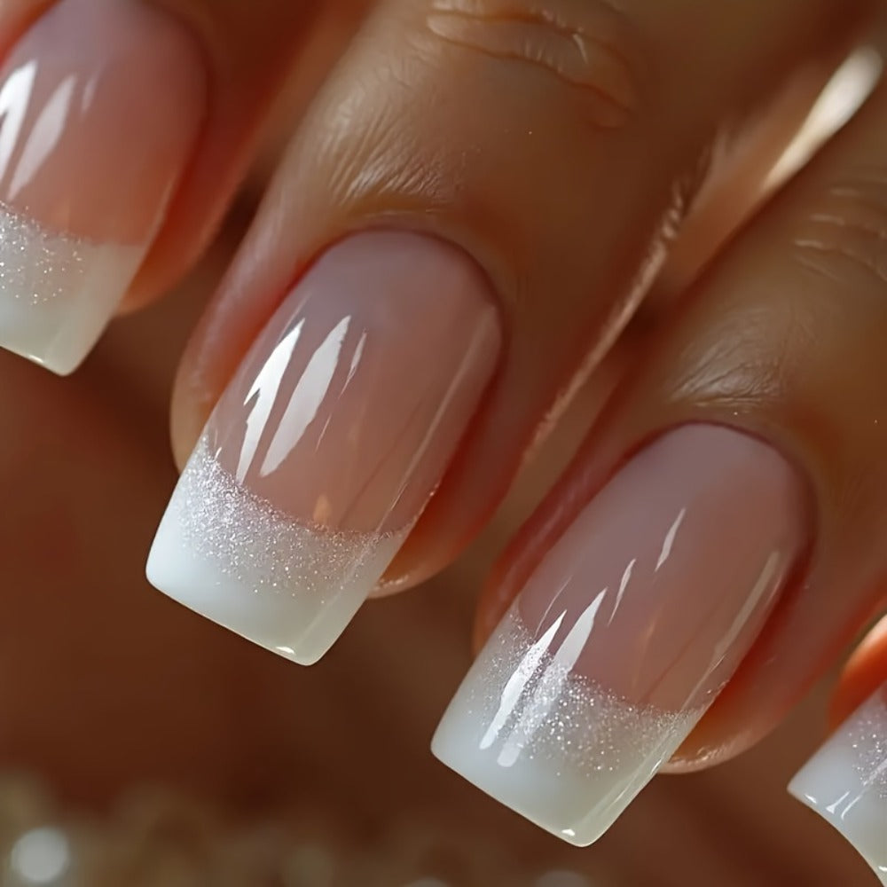 Press On Nails 72-Piece Three-Box Classic Glossy Full-Cover Extendable Nail Set for Elegant Looks