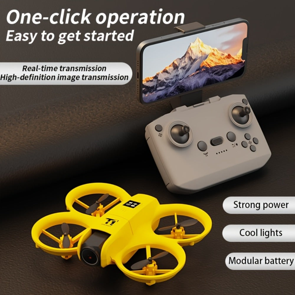 RC Drone with 4K Camera Dual Batteries Optical Flow Auto Hover Anti-Collision One-Key Return WiFi FPV Real-Time Video