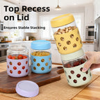Glass Jar Food Storage Organizer Six-Pack with 16oz Screw-Top Jars and Optional Silicone Sleeves