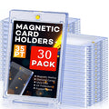 Magnetic Card Holders 35pt One-Touch Hard Case for Trading Cards – Sports Baseball Pokemon TCG Card Protector Sleeves Bulk Pack 5 30 60pcs