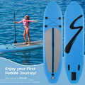 Stand Up Paddle Board 10ft 350lbs Inflatable SUP 3 Fins EVA Non-Slip Deck 12-15PSI Alloy Paddle Hand Pump Repair Kit Carrying Bag