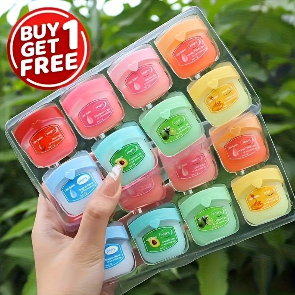 Deep Moisturizing Lip Balm Set 16 Pack for Dry Chapped Lips – All-Day Hydration Long-Lasting Nourishing Lip Care Bulk Gift Set for Women