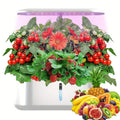 Hydroponic Garden Kit 10 Pods Indoor Herb Garden | 24W LED Grow Light Auto Timer 1-Gal Tank Quiet Pump Nutrients | Vegetables Flowers