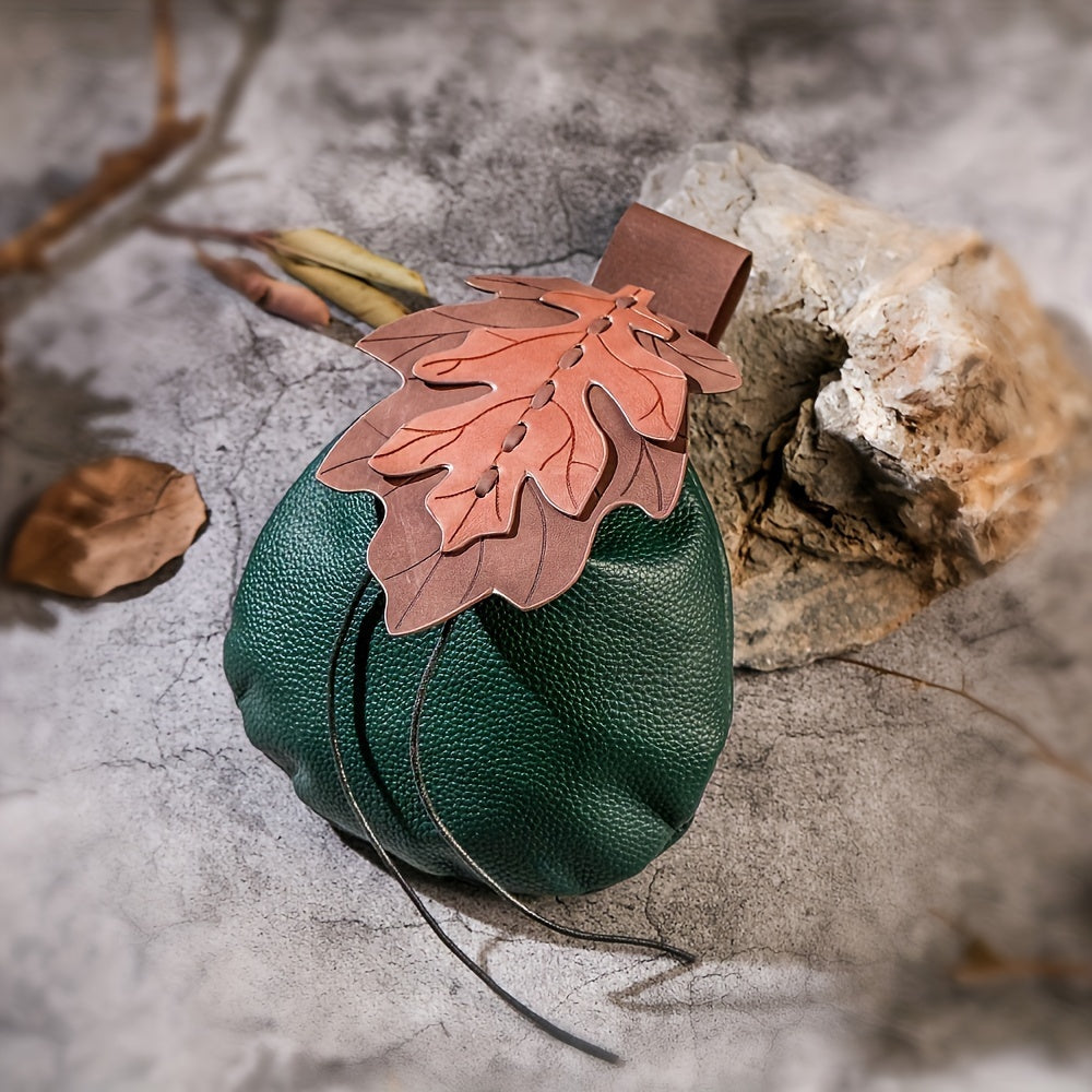 Belt Pouches & Waist Bags - Renaissance Pouch Drawstring Coin Purse | Vintage Medieval Viking Faux - product detail view 8
