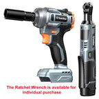 Power Tools TaskStar 3/8 Inch Cordless Ratchet or Wrench Set with 40 Nm Ratchet Option and Variable Speed