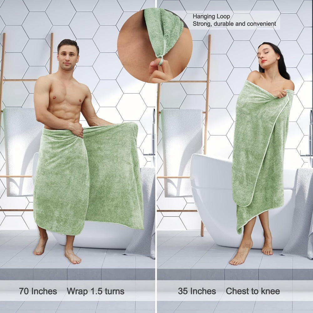 Bath Towel Set 20 Piece 100% Microfiber Absorbent Quick Dry Soft Extra Large Bath Sheets 8 Bath Towels 12 Washcloths Home Bathroom Spa Gift