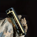 Blues Harmonica, Golden, Professional, Hole, C-Key for Blues Practice