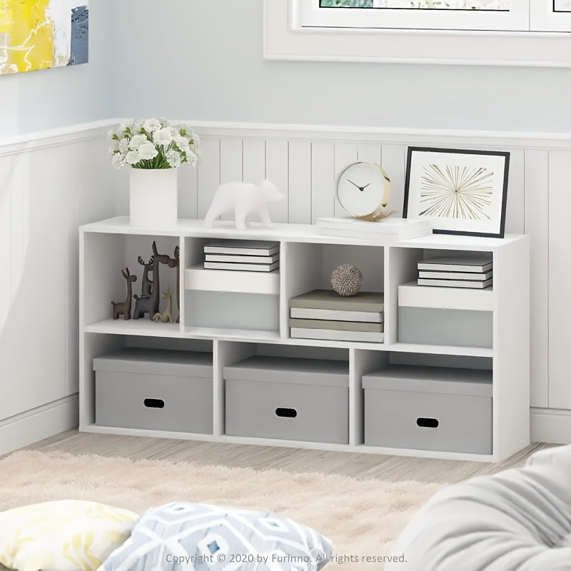 Bookcase with Open Shelves for Organized Everyday Storage in Kids' Room