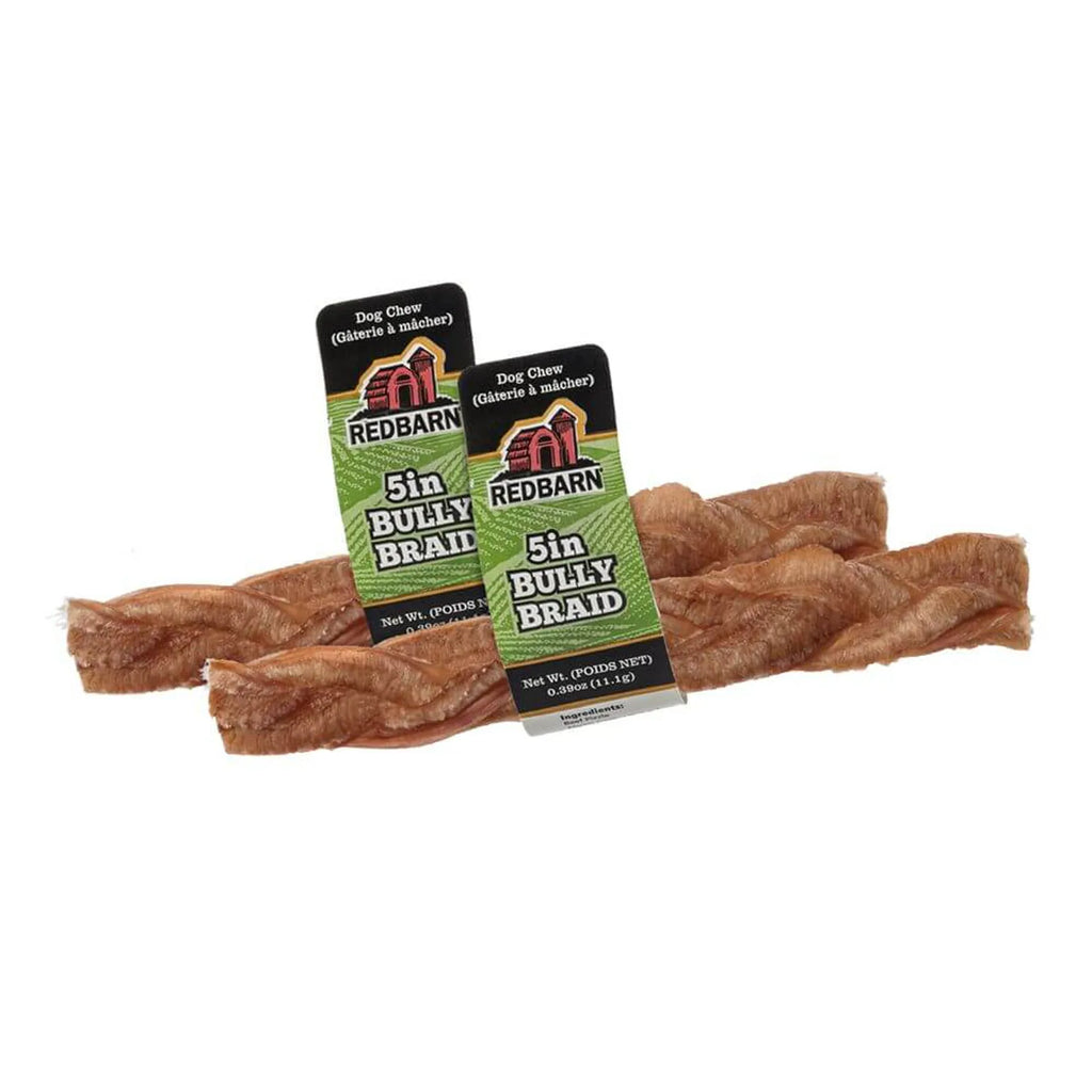 Product image of the Redbarn Braided Bully Stick. Bully Sticks Best Price