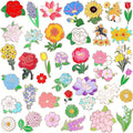 Brooch Pin – Flower Enamel Pins 40pcs Floral Lapel Pin Set Rose Sunflower Tulip Lily Hydrangea Gnome Cartoon