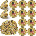 100-Piece American Flag Veteran Lapel Pin Set for Memorial Events, Veterans Day and Patriotic Gifts