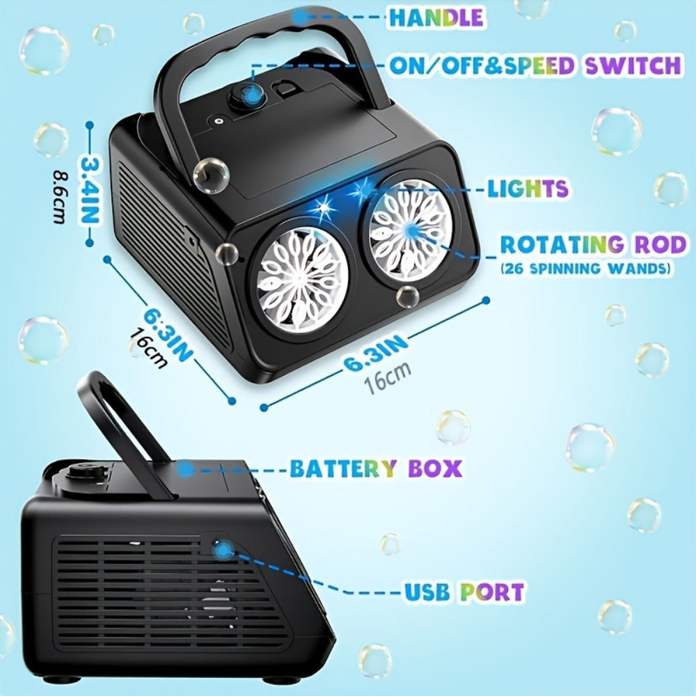 Bubble Machine, Rechargeable, Upgrade, Automatic, Blowing for Parties detail image - detail view 11