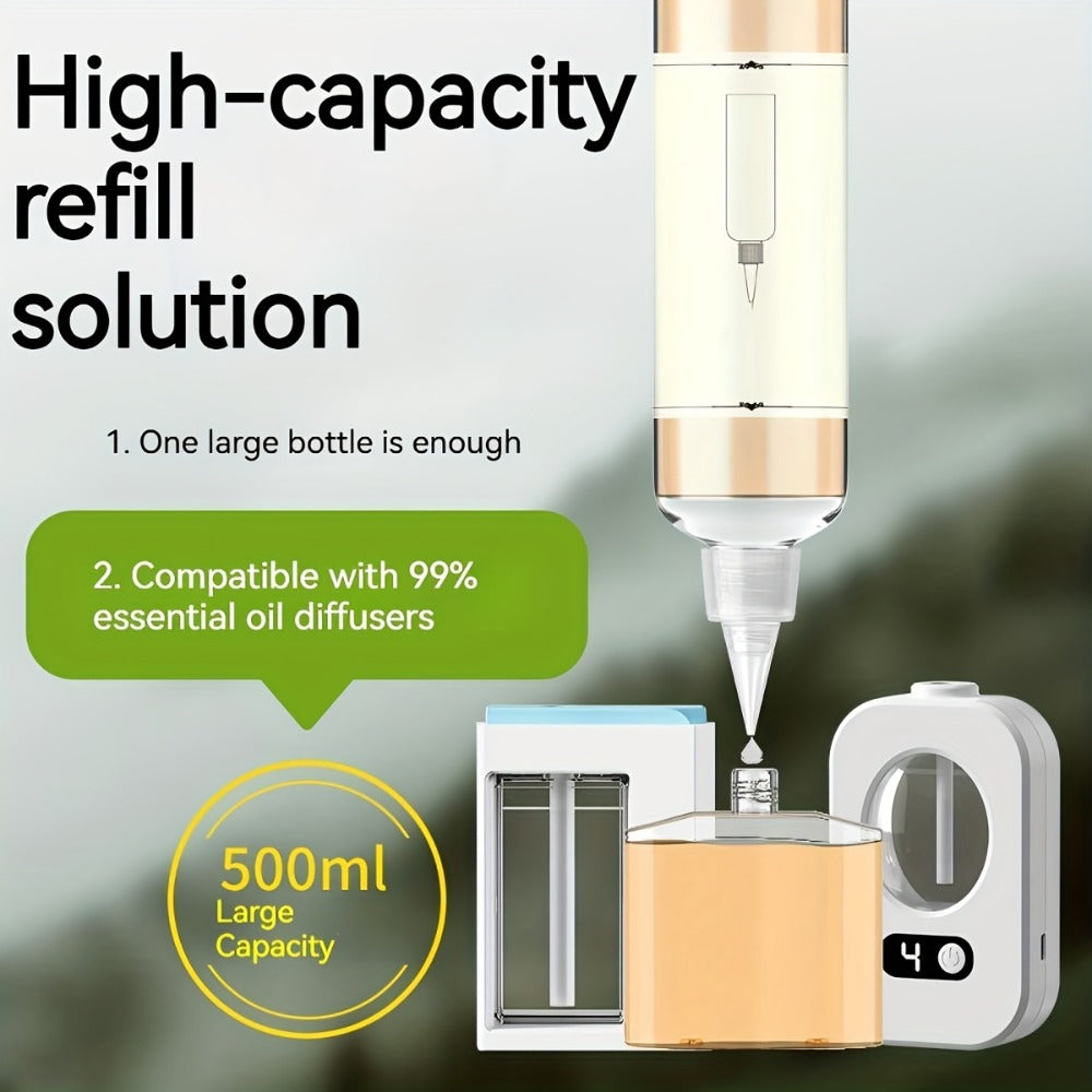 Aromatherapy Oil Refill 500ml Bottle with 10 Fragrance Options for Ultrasonic and Electric Diffusers