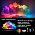 3D Thunder Cloud Lamp RGB Music Sync LED Light USB Powered Sound Sensitive IC Mood Lighting for Entryways, Bedrooms and Living Spaces
