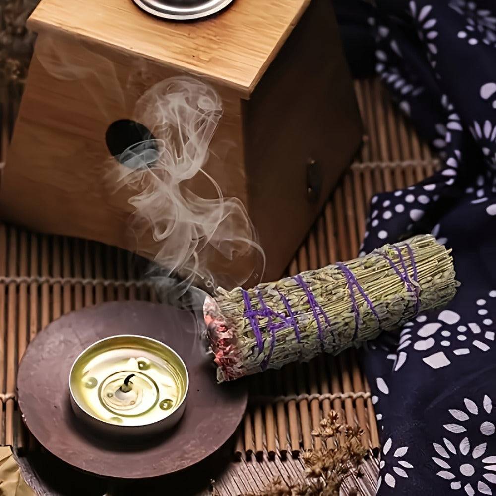 Sage Smudge Kit 5 Pack White Sage Cedarwood Dragon's Blood Eucalyptus Lavender Incense Sticks for Entryways, Bedrooms and Living Spaces