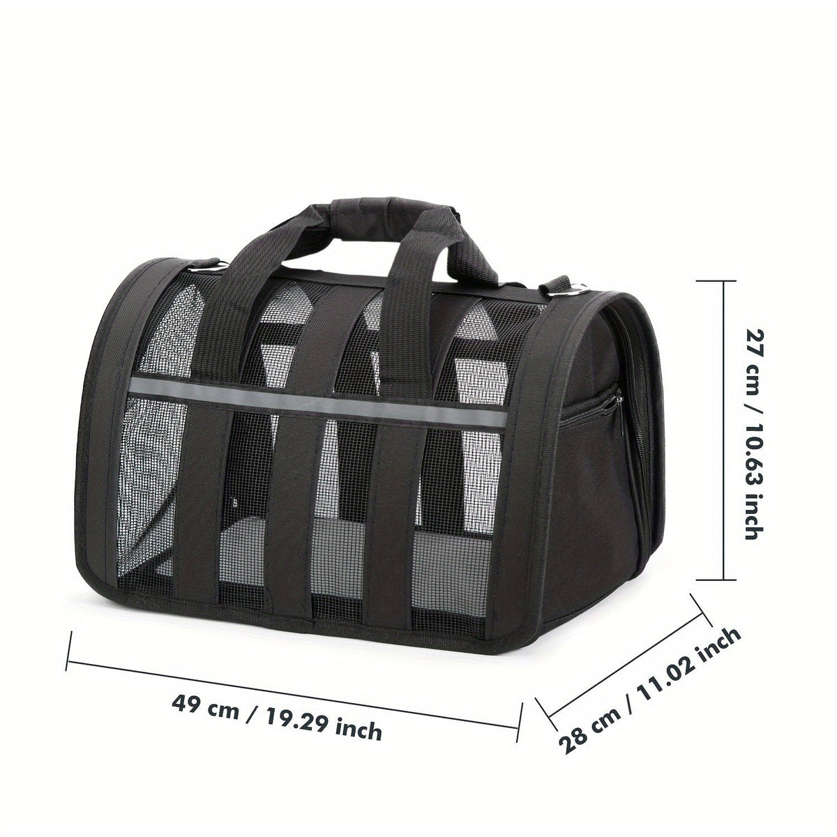 Foldable Pet Carrier Bag Breathable Mesh – Portable Soft Sided Tote for Cats & Small Dogs, Collapsible Travel Handbag, S/M/L, 7 Colors
