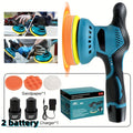 Cordless Car Polisher Buffer Machine – 8-Speed 5000 RPM Orbital Polishing Machine with 6" Pad, Rechargeable Battery & Charger for Car