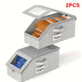 Baseball Cap Storage Box 2 Pack – Foldable Stackable Zippered Hat Organizer, Large Capacity Dustproof Closet Storage for Caps