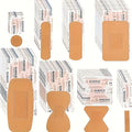 720-Piece Variety Bandages Pack – Assorted Sizes Breathable Adhesive Bandages Bulk Set with Fingertip & Knuckle Bandages for First Aid