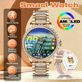 Smart Watch 1.32-Inch AMOLED Round Display with Wireless Calling, 20 Sport Modes and Three Metal Colors
