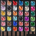 Chrome Holographic Nail Powder Set 36 Colors, Mirror Chrome Glitter Pigment Dust Kit for Gel Nails Acrylic