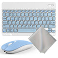 Wireless Keyboard and Mouse Combo with Mouse Pad, Silent 2.4G USB Full Size Keyboard Mouse Set for PC Laptop Mac Desktop