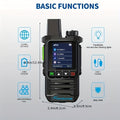 K6 Long Range Walkie Talkies 2 Pack with SIM Cards – 5G Two-Way Radio Set, Ultra-Long Battery Life, Extended Range Two-Way Communication