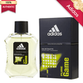 Eau de Toilette Adidas Pure Game for Men 3.4 oz Spray in Clear Bottle with Black and Green Box