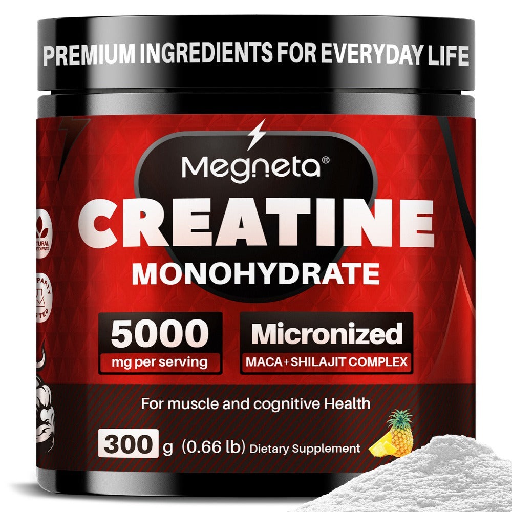 Creatine Monohydrate Powder 5000mg Per Serving - Pineapple Flavor, No Artificial Sweeteners - Strength