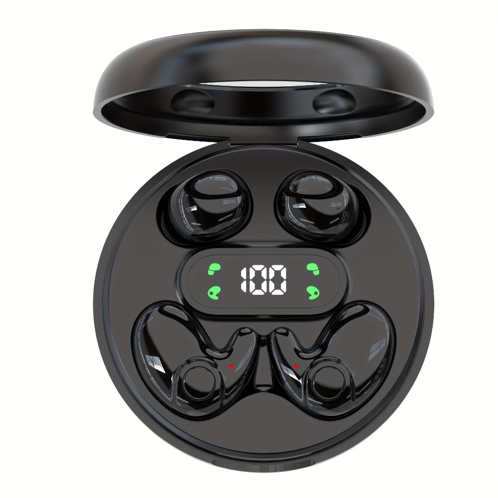 Wireless Earbuds Two-Pair Mini Sleep Set with Digital Display, Type-C Charging and Three Color Options