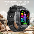 Smart Watch 2.02-Inch Rugged TFT Display with 500mAh Battery, LED Flashlight and Wireless Calling