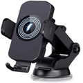 4-Color Wireless Car Charger Mount 15W Qi Auto-Clamping – Fast Wireless Charging Phone Holder for iPhone 17 16 15 14 13 12 11 Pro Max