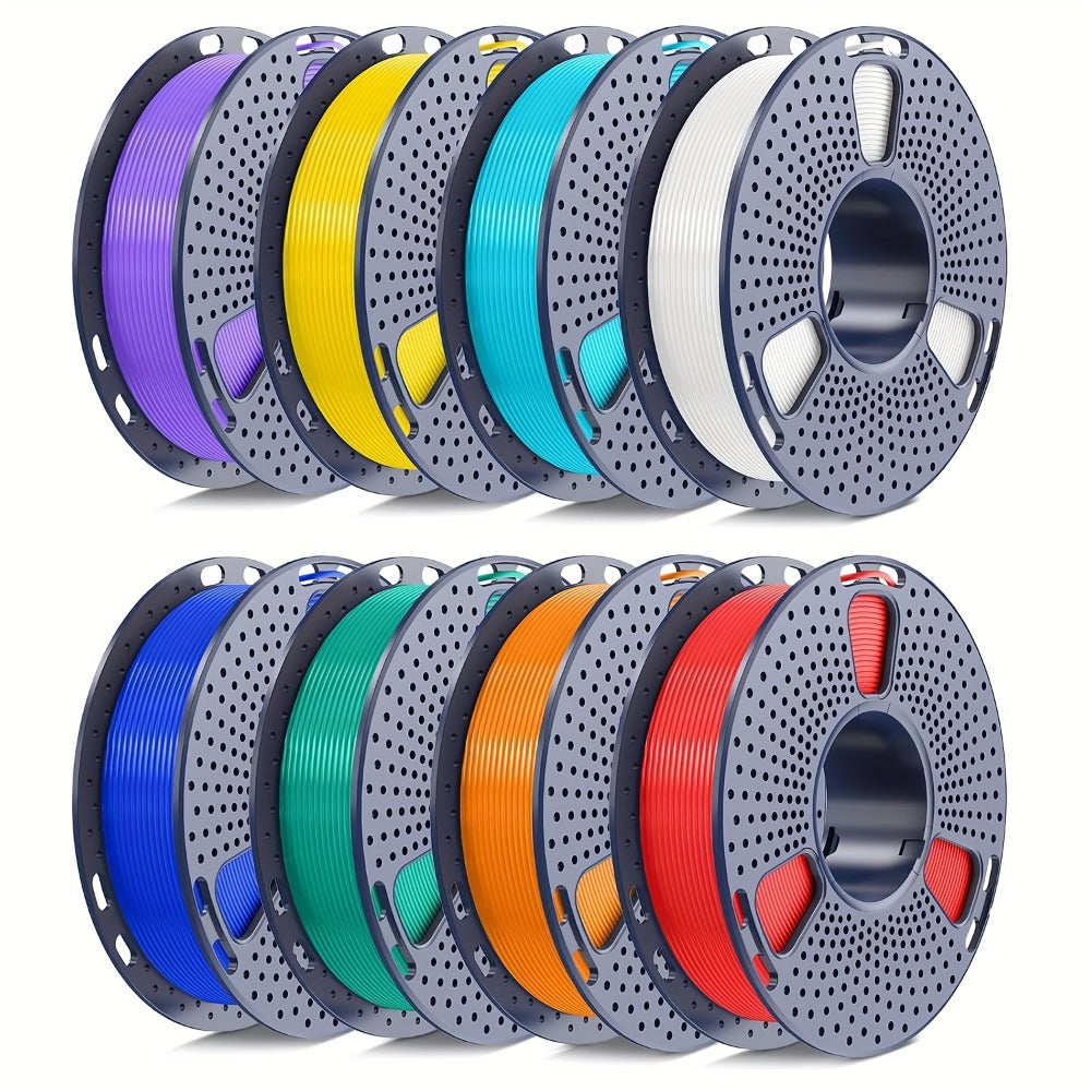 3D Printer Filament SUNLU PLA 1.75mm Eight-Roll Bundle with 250g Spools and Eight Color Options