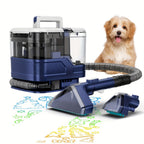 Portable Upholstery Cleaner Machine 30Kpa, Carpet & Spot Cleaner with Dual Brush Head for Deep Stain Removal on Carpet